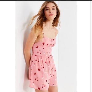 Urban Outfitters Strawberry Romper